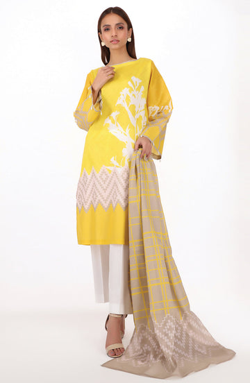 Orient 2 Piece Printed Cambric Shirt and Lawn Dupatta  Myreen Winter Collection 2022 Online Shopping